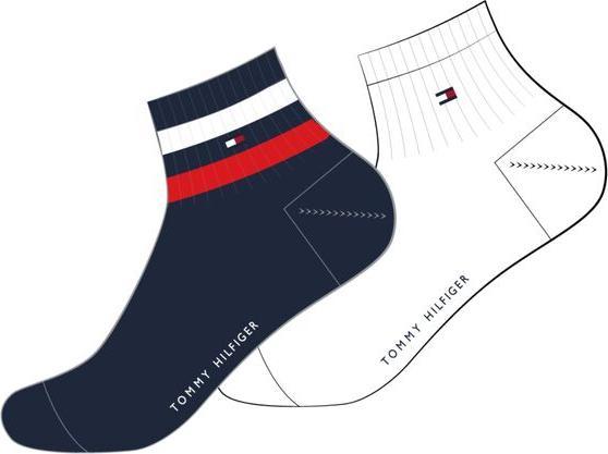 Produktbild Tommy Hilfiger Socken Söckchen 2P Weiss/Marine (2er Pack, 39 - 42)