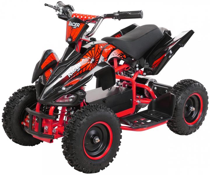 Produktbild Actionbikes Motors Elektro Quad Miniquad Kinder Racer 1000 Watt Pocket Kinderquad Pocketbike ATV (Schwarz Rot)