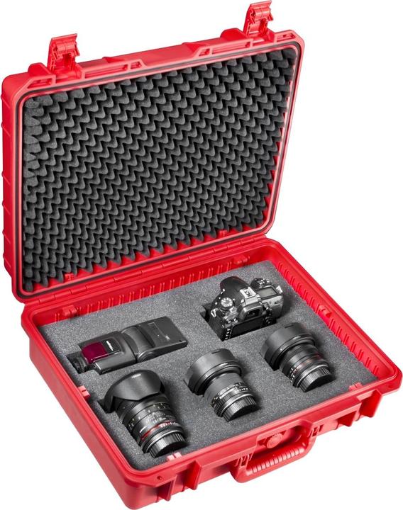 Actual product image mantona Outdoor Protection Case Size L, Red (Photo case, 48 l)