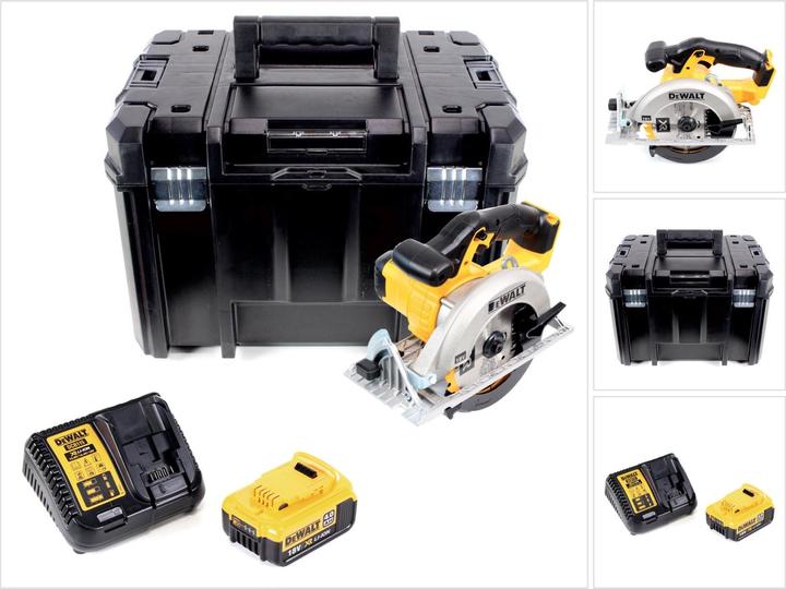Produktbild DeWalt DCS 391 M1 Akku Kreissäge 18V 165 mm + 1x Akku 4,0Ah + Ladegerät + Sägeblatt + TSTAK