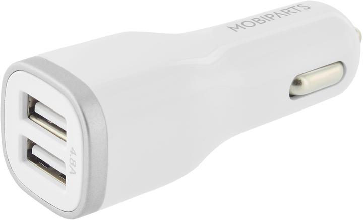 Immagine prodotto Mobiparts Car Charger Dual USB 24W/4.8A + Micro USB Cable White