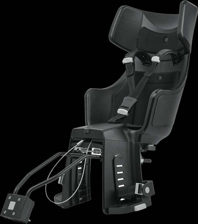Produktbild bobike Exclusive Tour Plus - frame-mounted bike seat City black