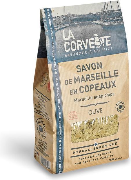 Produktbild La Corvette Seifenflocken Olive (Seifenlotion)