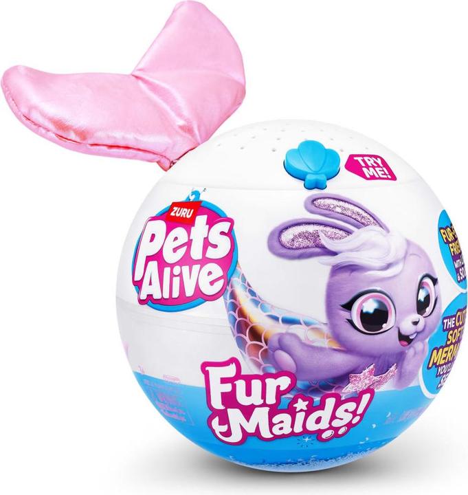Actual product image Zuru PETS ALIVE-FURMAIDS-PLUSH,S1,SHRINK WRAP,6PC (30 cm)
