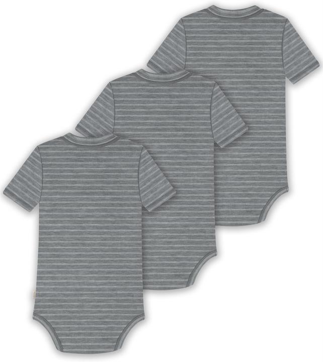 Actual product image Normani Set of 3 baby merino short-sleeved body "Tihoi" - 9315 (92)
