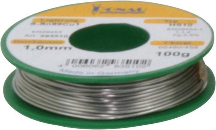 Immagine prodotto Donau Filo di saldatura senza piombo Sn99 bobina 100 g (Saldatura)