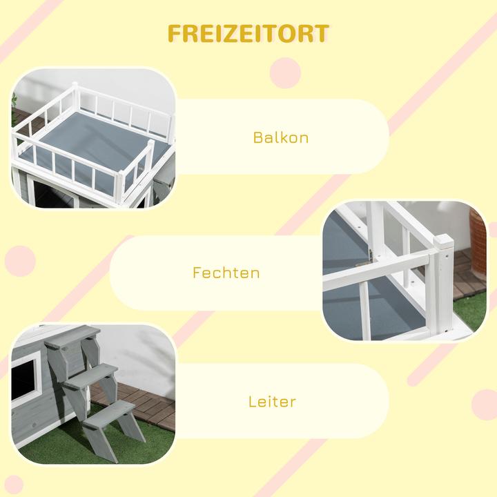 Actual product image PawHut Dog kennel with stairs (Dog house)