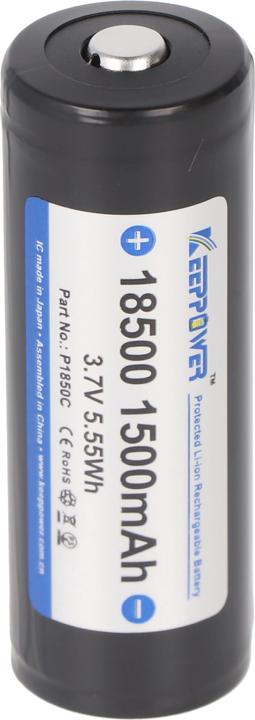 Actual product image Keeppower Battery 18500 protected (1 pcs., 18500, 1500 mAh)