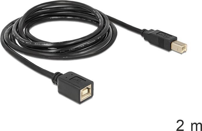 Produktbild Delock USB B — USB B (2 m, USB 2.0)
