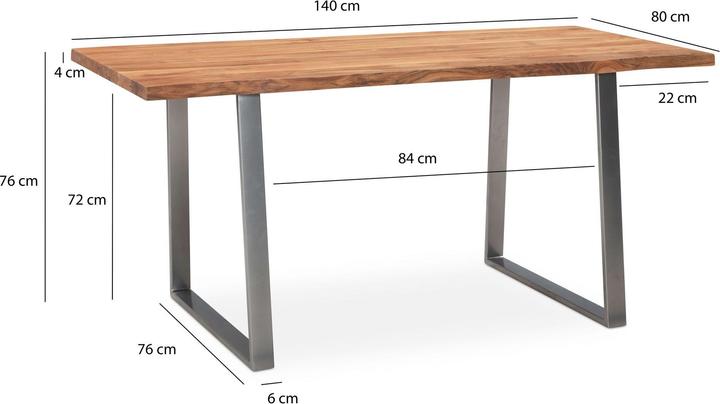 Actual product image Wohnling 140x80x76 (140 x 80 x 76 cm)