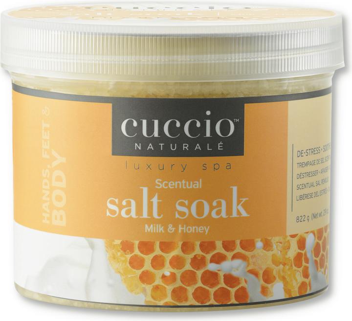 Cuccio Scentual Salt Soak - Milk & Honey (Fussbad)