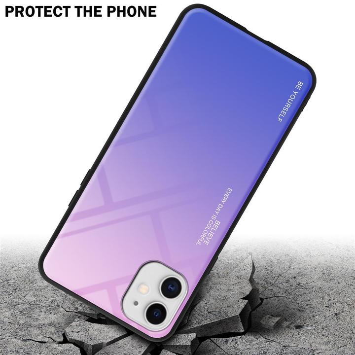 Produktbild Cadorabo TPU 2 Farben Glas Cover (Apple iPhone 11)