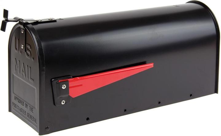 Immagine prodotto Dema Alu American Mailbox Postkasten US Briefkasten mech. Postmelder Retro Schwarz