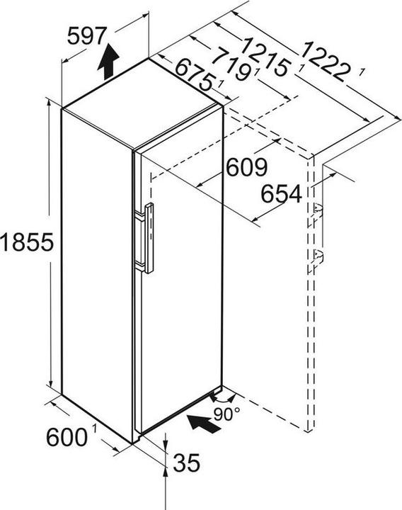 Produktbild Liebherr SFNbsd 529i Standgefrierschrank mit NoFrost (Freistehend)