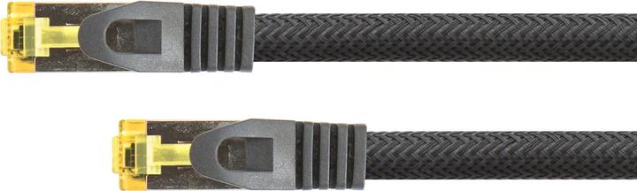Produktbild Python ® Series RJ45 Patchkabel mitCat.7 Rohkabel, Rastnasenschutz (RNS®) und Nylongeflecht, S/FTP, PiMF... (S/FTP, CAT6a, 15 m)