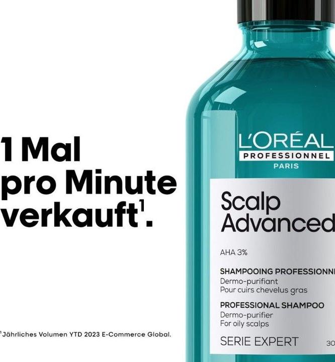 Image du produit L'Oréal Professionnel Série Expert Scalp Advanced - Anti-Oiliness Dermo-Purifier (300 ml, Shampoing liquide)