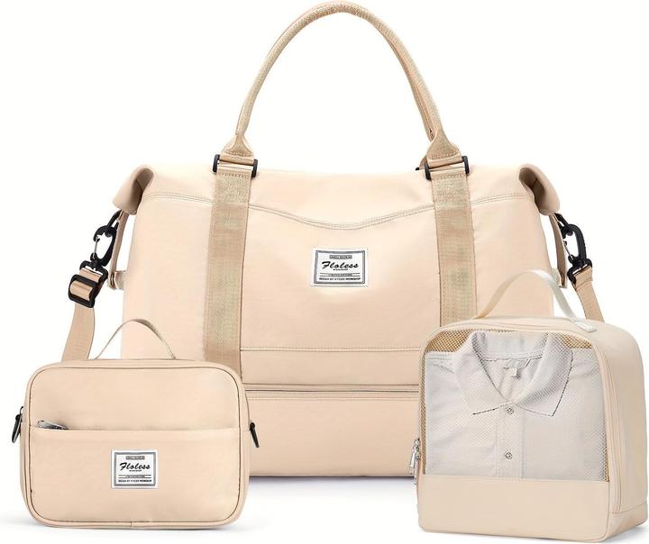 Only-Bags.Store 3pcs Reisen mit einem grossen Carry-on Tasche, eine Sport-Tasche, und eine wasserdichte Gepäck