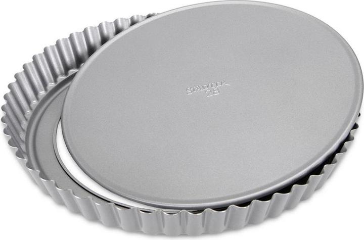 Städter Teglia per crostate con base rialzata ø 28 cm / H 3,5 cm Argento (28 cm)
