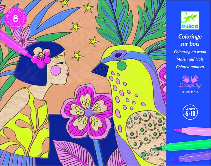 Image du produit Djeco Peinture sur bois Douces filles