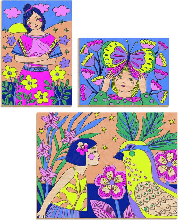 Image du produit Djeco Peinture sur bois Douces filles