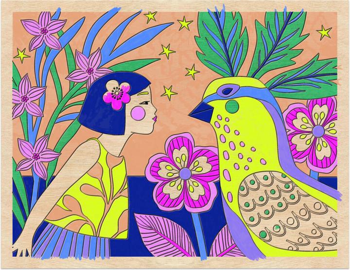 Image du produit Djeco Peinture sur bois Douces filles