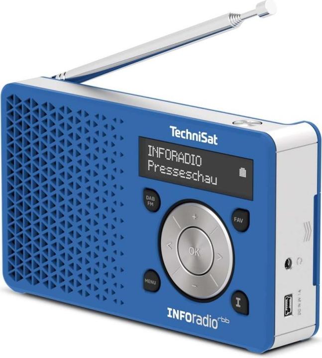 Produktbild TechniSat DigitRadio 1 Inforadio-Edition rbb dunkelbau/silber (FM)