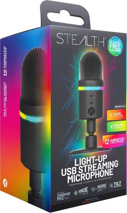 Actual product image Stealth Light Up Streaming Microphone