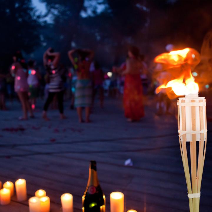 Actual product image Relaxdays 16x bamboo torch