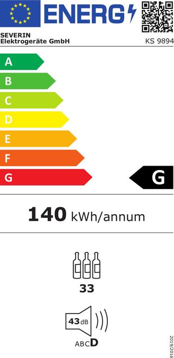 Energy Label Severin Ks 9894