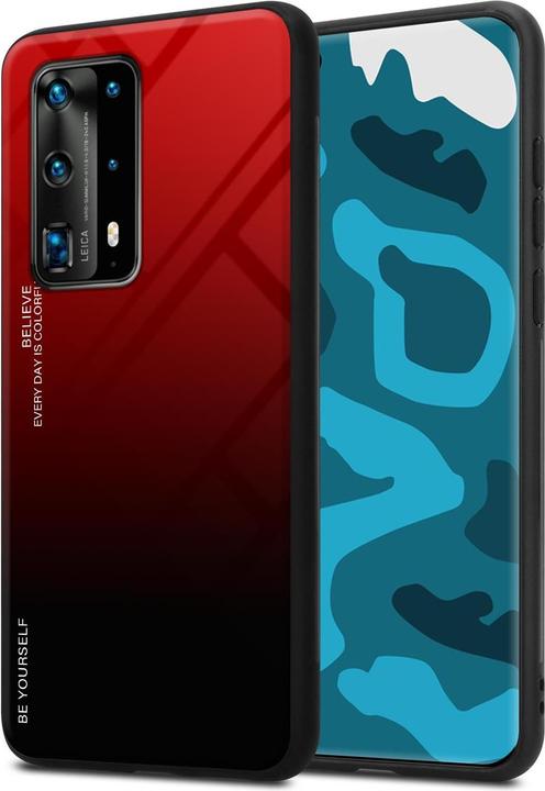 Produktbild Cadorabo TPU 2 Farben Glas Cover (Huawei P40 Pro+)