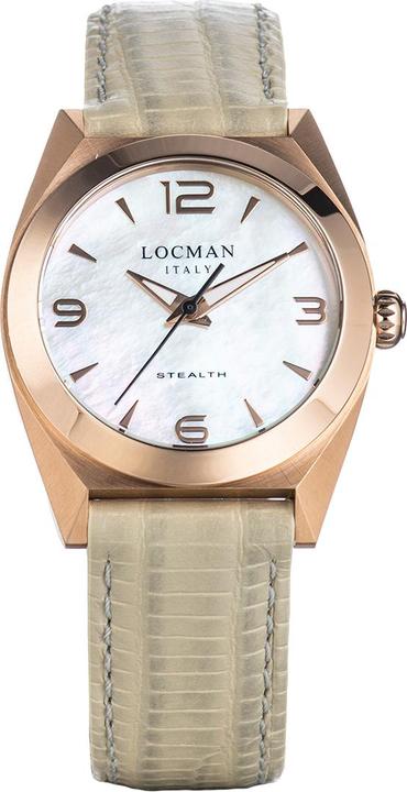 Image du produit Locman Italy Montre dame Stealth Lady beige/rosé PVD Ref. 0804 (Montre avec pierre précieuse)