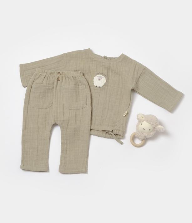 Produktbild BabyCosy Set aus langärmligem T-Shirt und Hose (86)
