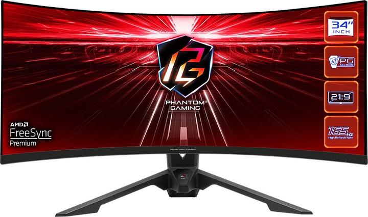 Produktbild AsRock Phantom Gaming PG34WQ15R34 (3440 x 1440 Pixel, 34")