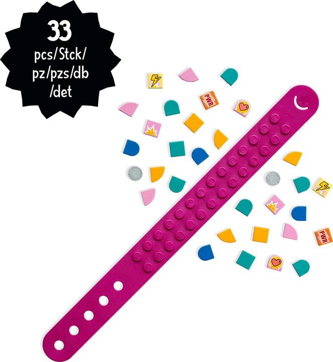 Actual product image LEGO Superhero Bracelet (41919, LEGO Dots)