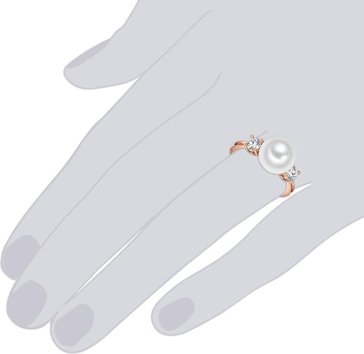 Produktbild Lulu & Jane Messing Zirkonia Muschelkernperle roségold - 33212 (54)