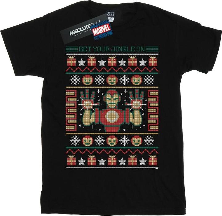 Produktbild Iron Man Get Your Jingle On Fair Isle TShirt Jungen (152, 158)