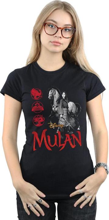 Immagine prodotto Disney Mulan Movie Horse Pose Maglietta Donna (L)