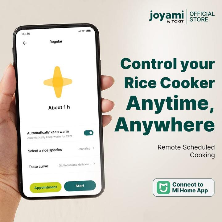 Actual product image Joyami Mini Smart Rice Cooker (EU plug)