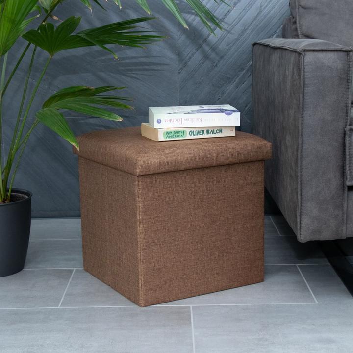 Produktbild Intirilife Sitzwürfel BERNSTEIN BRAUN