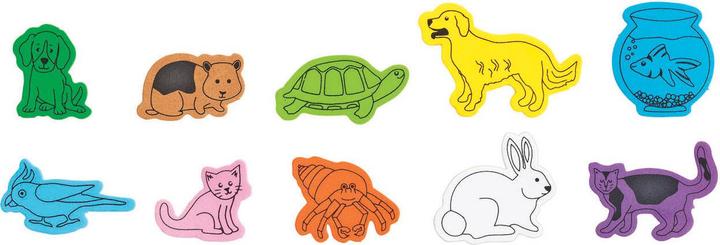 Immagine prodotto Colorare - forme di animali preferiti in schiuma, 500 pezzi.