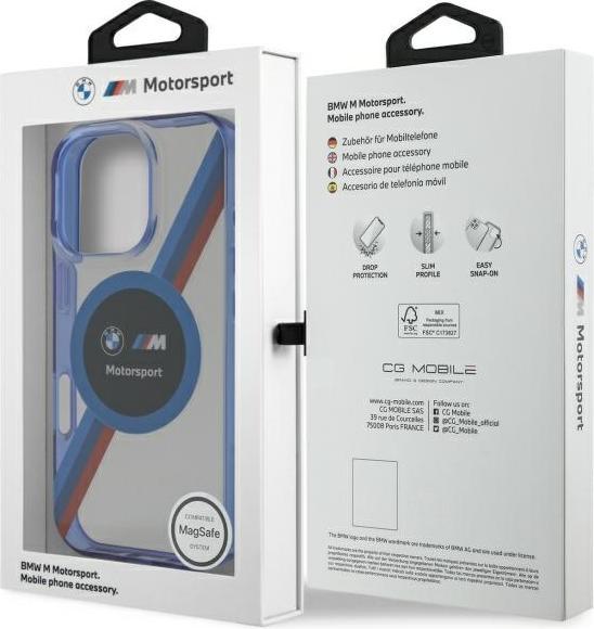 Immagine prodotto BMW BMHMP16L23HTPUT iPhone 16 Pro 6,3" przezroczysty/custodia rigida trasparente Motosport IML Circle Ma (Apple iPhone 16 Pro)
