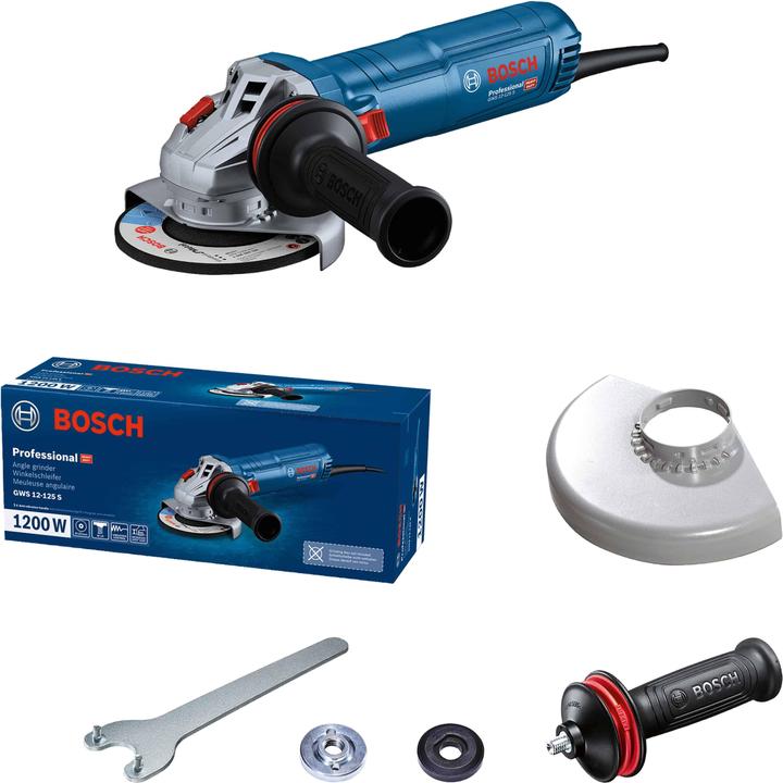 Immagine prodotto Bosch Professional SZLIFIERKA KĄTOWA 125mm 1200W GWS 12-125 S (125 mm)
