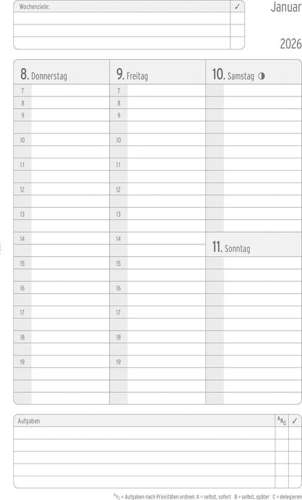 Actual product image Chronoplan Buchkalender (A5, German)