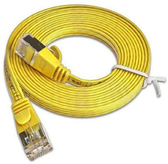 Actual product image SLIM Slimpatch cable Cat 6, STP, 15 m, Yellow (STP, CAT6, 15 m)