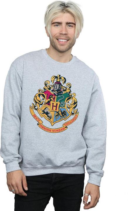 Actual product image Mens Hogwarts Crest Gold Ink Sweatshirt (XXL)