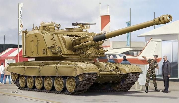 Actual product image Hobby Boss GCT 155mm AU-F1 SPH Based on T-72