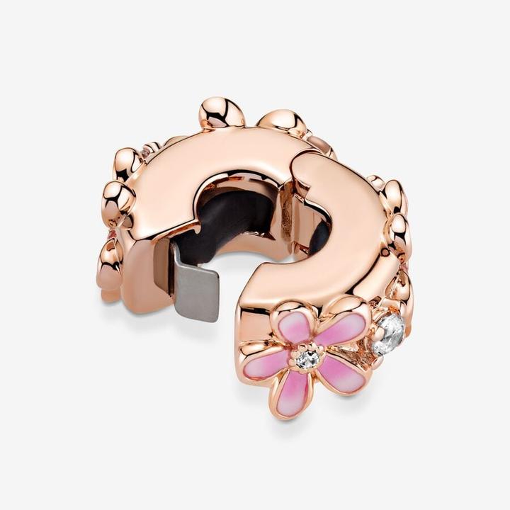 Image du produit Pandora Fleur Daisy (Métal, plaqué or rose, Émail)