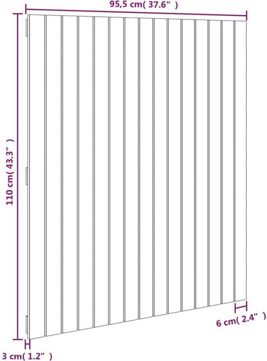 Actual product image VidaXL Chloé (95.5 x 3 x 110 cm)