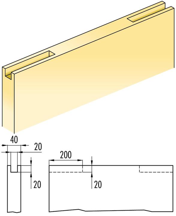 Image du produit Eclisse Eléments encastrables SYNTESIS LINE EF pour portes coulissantes version "Tr