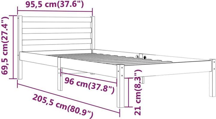 Image du produit VidaXL Kordula (90 x 200 cm)
